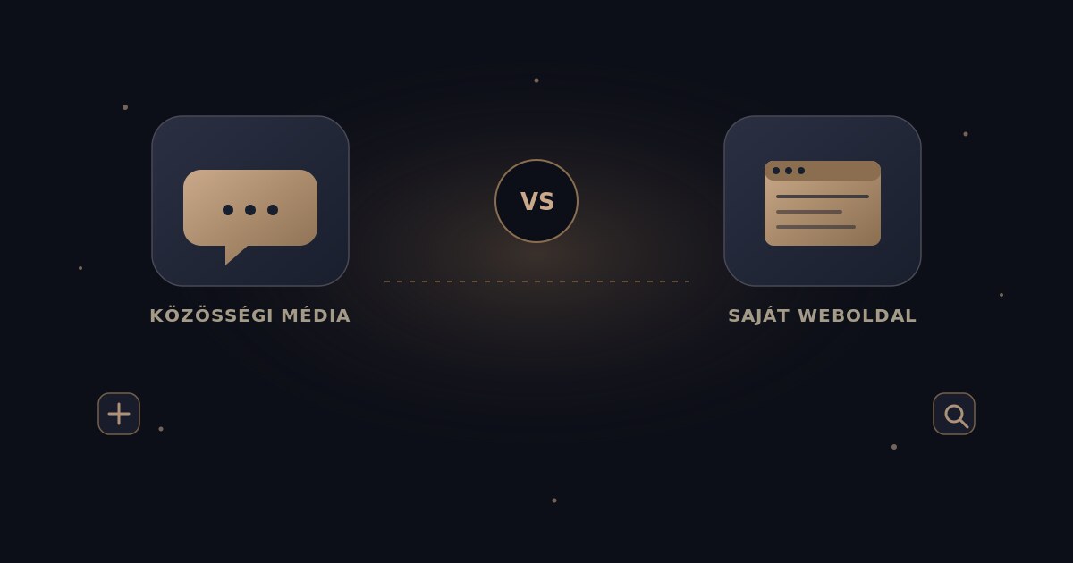 Facebook oldal vagy saját weboldal? illusztráció